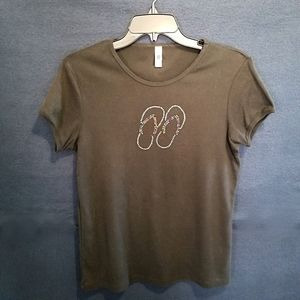 Bella Fitted Crew Neckline Tee Shirt